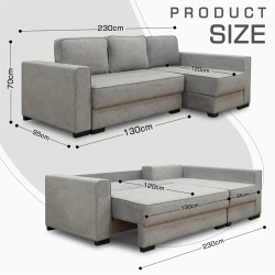 Sofa HOBEL CORNER LIZA PLUS F/P GREY JAGUAR 4 R (5) 