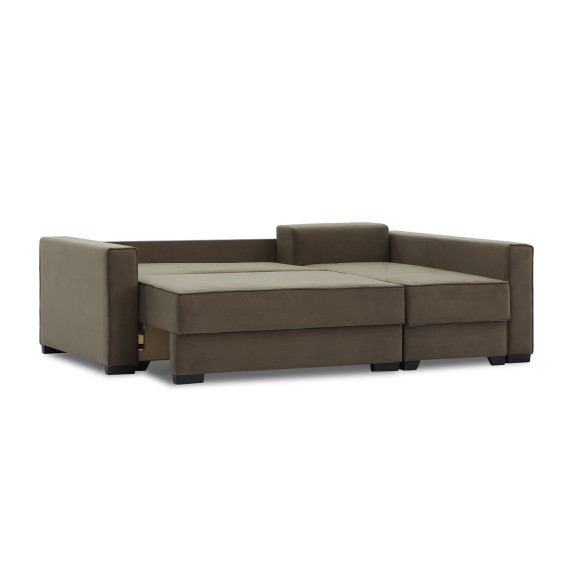 Sofa HOBEL CORNER LIZA PLUS F/P BROWN LEONARDO 6 R (5) 