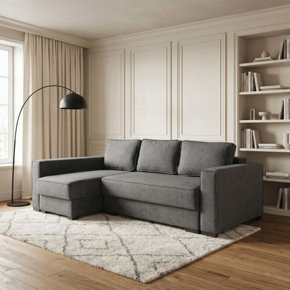Диван HOBEL CORNER LIZA PLUS F/P DARK GREY JAGUAR 9 L (5) 