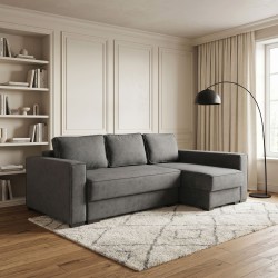 Sofa HOBEL CORNER LIZA PLUS F/P DARK GREY JAGUAR 9 R (5) 