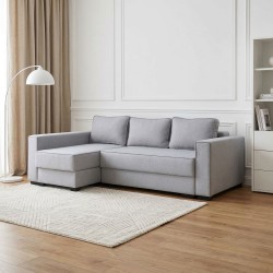 Sofa HOBEL CORNER LIZA PLUS F/P LIGHT GREY SCANDI 17 L (5) 