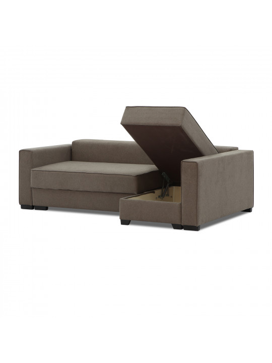 Sofa HOBEL CORNER LIZA PLUS LIGHT BROWN SCANDI 6 R (5) 