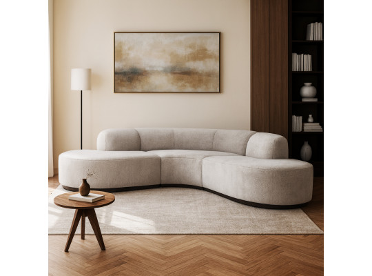 Բազմոց HOBEL CORNER MALIBU GREY KUZU 7 (3) 