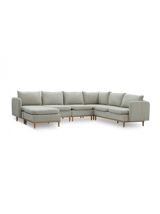 Բազմոց HOBEL CORNER MODENA LIGHT GREY BEATTO 1066 (5) 