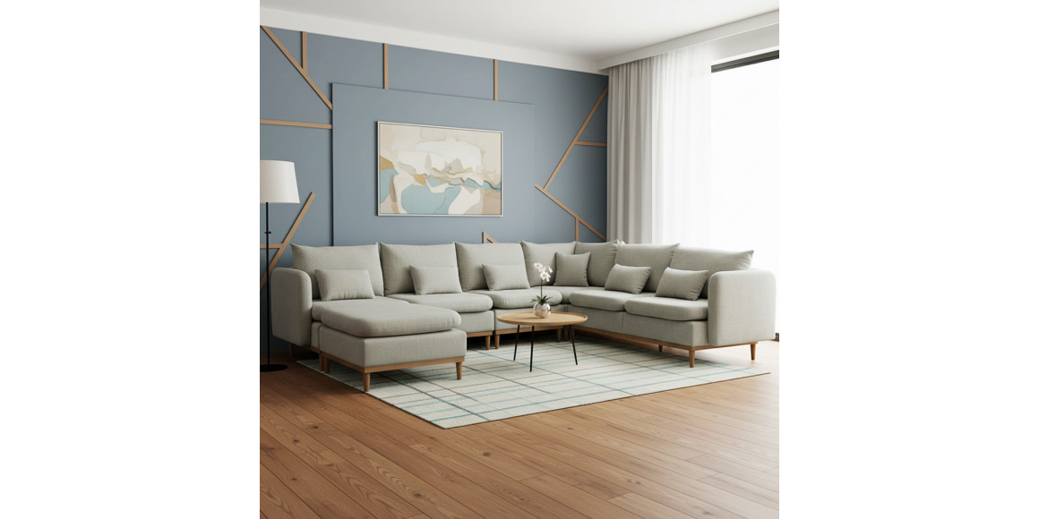 Диван HOBEL CORNER MODENA LIGHT GREY BEATTO 1066 (5) 