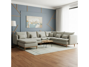 Sofa HOBEL CORNER MODENA LIGHT GREY BEATTO 1066 (5) 