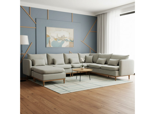 Диван HOBEL CORNER MODENA LIGHT GREY BEATTO 1066 (5) 