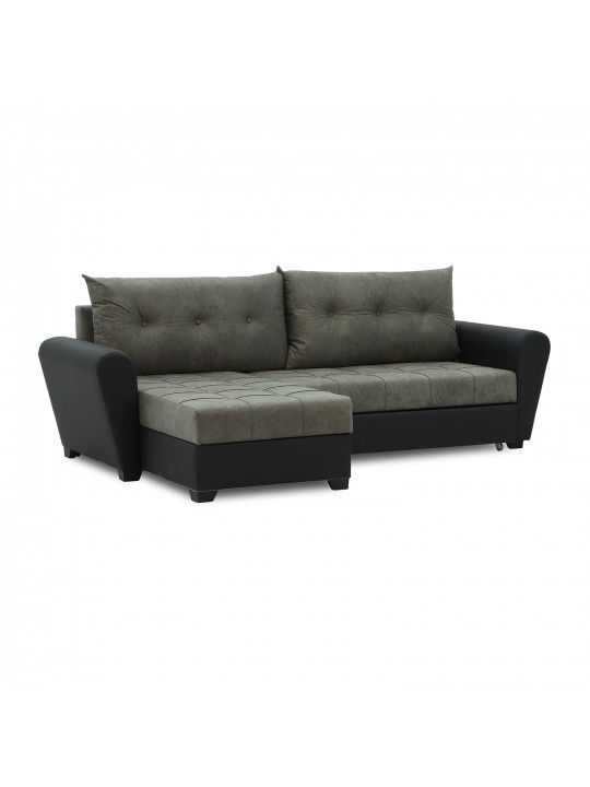 Բազմոց HOBEL CORNER MODERN BLACK 4503/ GREY RONALDO 1808 (4) 