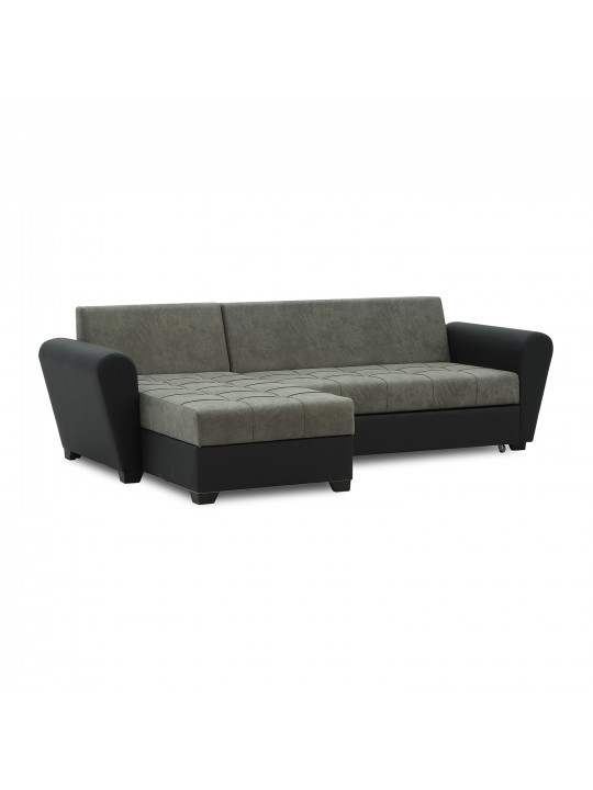 Բազմոց HOBEL CORNER MODERN BLACK 4503/ GREY RONALDO 1808 (4) 