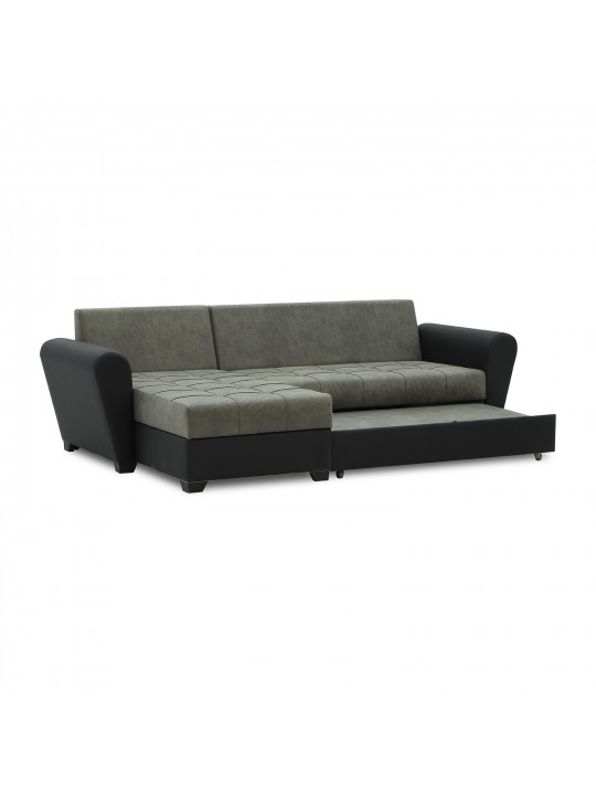 Բազմոց HOBEL CORNER MODERN BLACK 4503/ GREY RONALDO 1808 (4) 