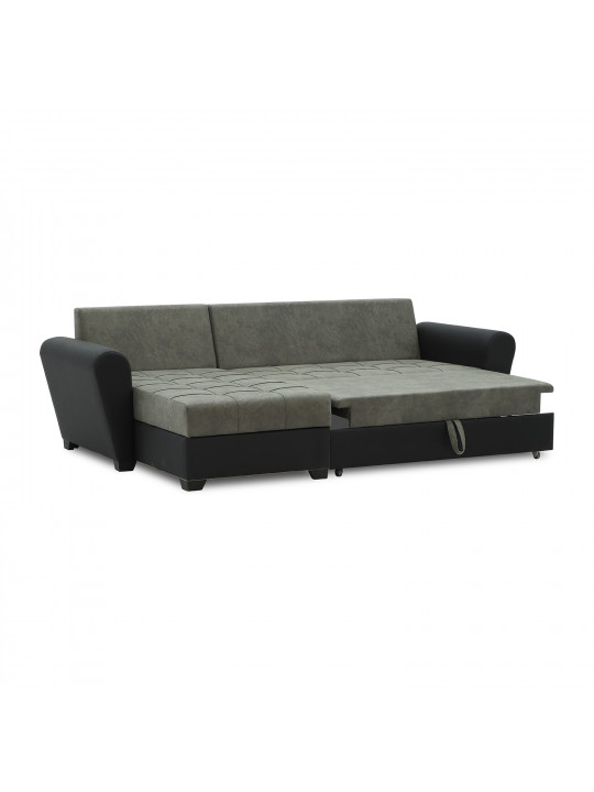 Բազմոց HOBEL CORNER MODERN BLACK 4503/ GREY RONALDO 1808 (4) 