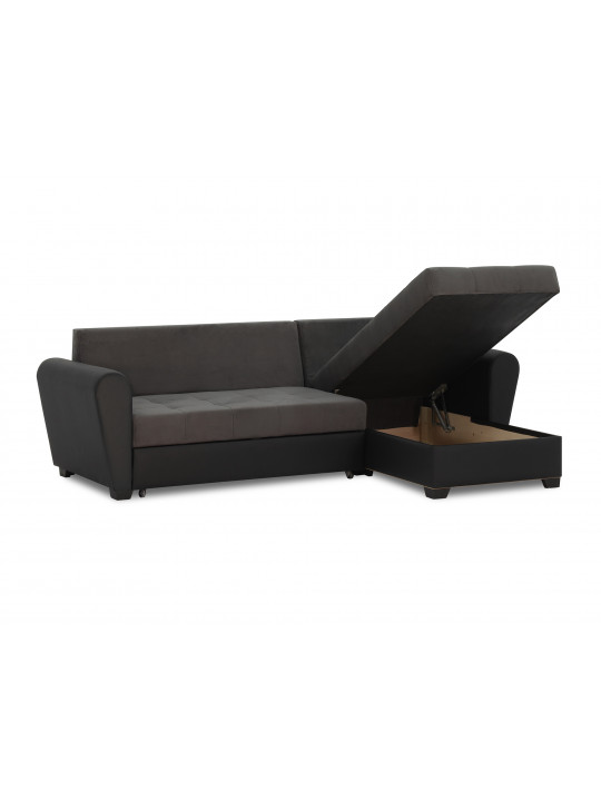 Sofa HOBEL CORNER MODERN BLACK 4503/DARK GREY VIVALDI 37 (4) 
