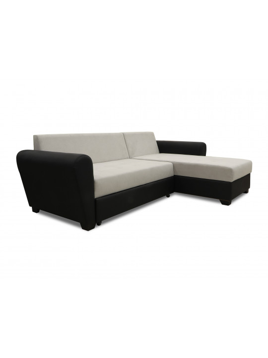Sofa HOBEL CORNER MODERN BLACK 4503/ GREY VIVALDI 6 (4) 