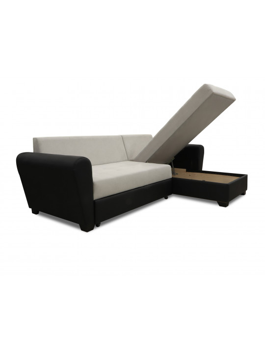 Sofa HOBEL CORNER MODERN BLACK 4503/ GREY VIVALDI 6 (4) 