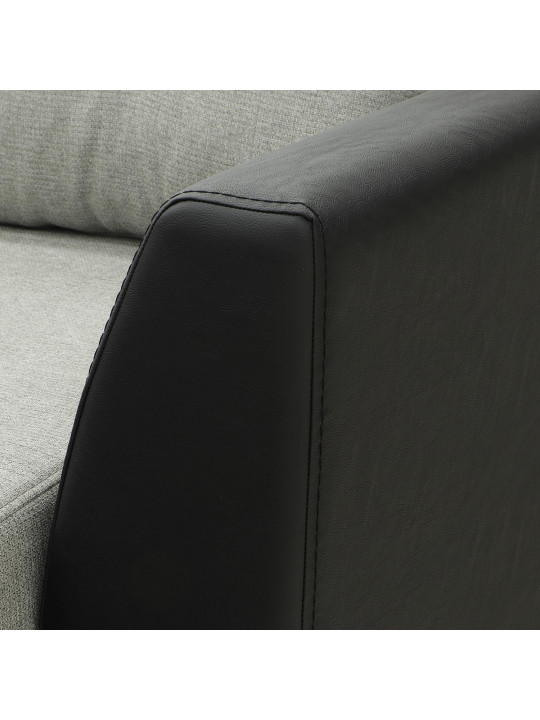 Sofa HOBEL CORNER MODERN LUXE BLACK 4503/ LIGHT GREY ASTERI 3 (4) 