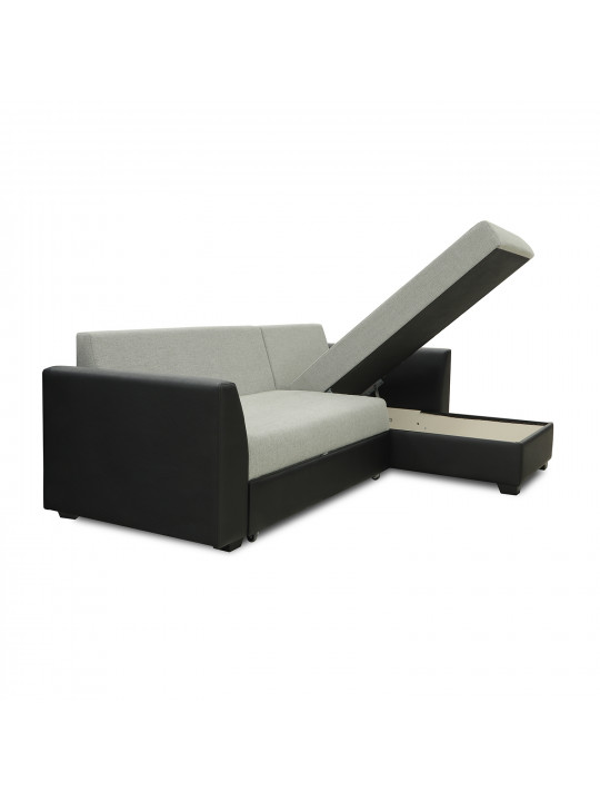 Sofa HOBEL CORNER MODERN LUXE BLACK 4503/ LIGHT GREY ASTERI 3 (4) 
