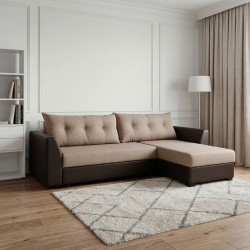 Диван HOBEL CORNER MODERN LUXE F/R COFFE V460/LIGHT BROWN SCANDI 4 (5) 