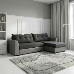 Диван HOBEL CORNER MODERN LUXE F/R GREY 8409/DARK GREY SCANDI 22 (5) 