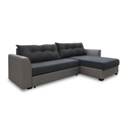 Диван HOBEL CORNER MODERN LUXE F/R GREY 8409/DARK GREY SCANDI 22 (5) 