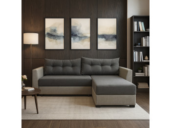 Բազմոց HOBEL CORNER MODERN LUXE LIGHT GREY 8409/ GREY ASTERI 5 (4) 