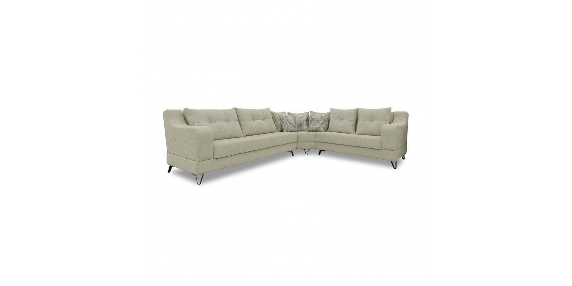 Sofa HOBEL CORNER NEW YORK BLACK KAX-0432-0125 CREAM BEATTO 1065/ LAMENIA 1016 L (4) 