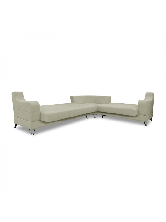Sofa HOBEL CORNER NEW YORK BLACK KAX-0432-0125 CREAM BEATTO 1065/ LAMENIA 1016 R (4) 
