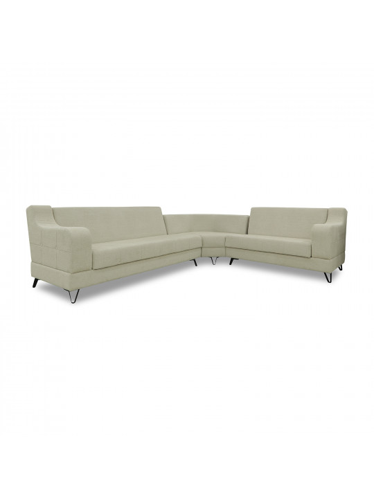 Sofa HOBEL CORNER NEW YORK BLACK KAX-0432-0125 CREAM BEATTO 1065/ LAMENIA 1016 R (4) 