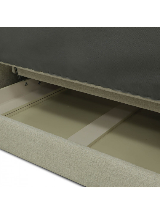 Sofa HOBEL CORNER NEW YORK BLACK KAX-0432-0125 CREAM BEATTO 1065/ LAMENIA 1016 R (4) 
