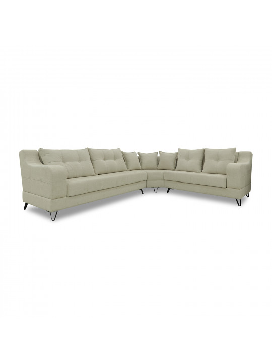 Sofa HOBEL CORNER NEW YORK BLACK KAX-0432-0125 CREAM BEATTO 1065/ LAMENIA 1016 R (4) 