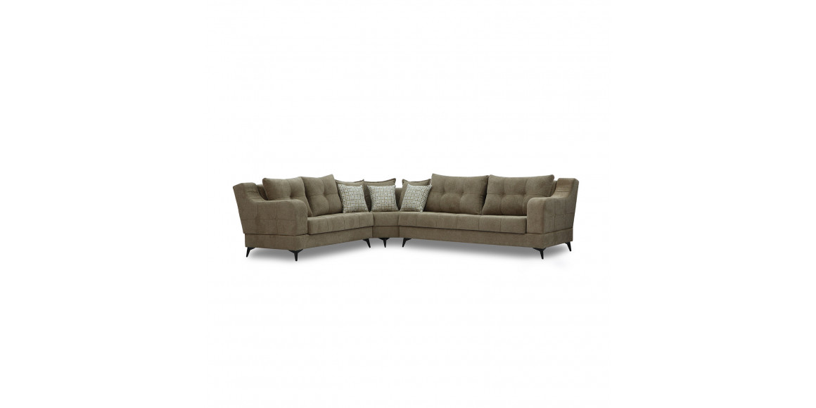 Диван HOBEL CORNER NEW YORK BROWN BEATTO 1015/ LAMENIA 1016 L (4) 