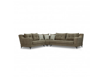 Sofa HOBEL CORNER NEW YORK BROWN BEATTO 1015/ LAMENIA 1016 L (4) 
