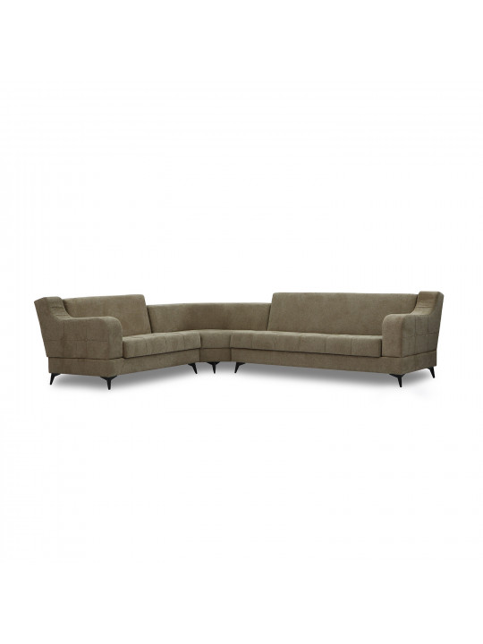 Диван HOBEL CORNER NEW YORK BROWN BEATTO 1015/ LAMENIA 1016 L (4) 