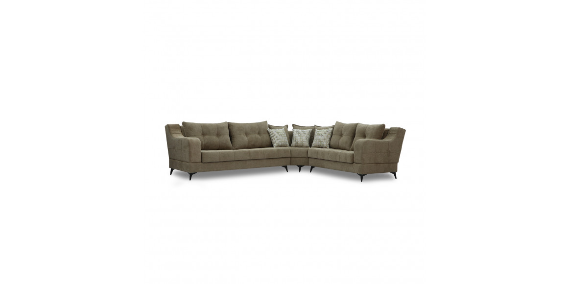 Sofa HOBEL CORNER NEW YORK BROWN BEATTO 1015/ LAMENIA 1016 R (4) 