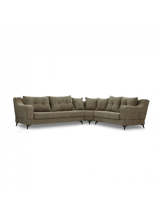 Sofa HOBEL CORNER NEW YORK BROWN BEATTO 1015/ LAMENIA 1016 R (4) 