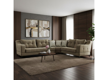 Диван HOBEL CORNER NEW YORK BROWN BEATTO 1015/ LAMENIA 1016 R (4) 