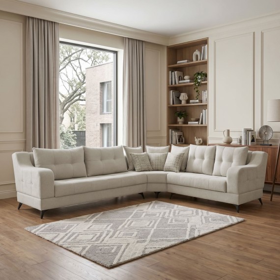 Sofa HOBEL CORNER NEW YORK F/R CREAM BEATTO 1066 R (4) 