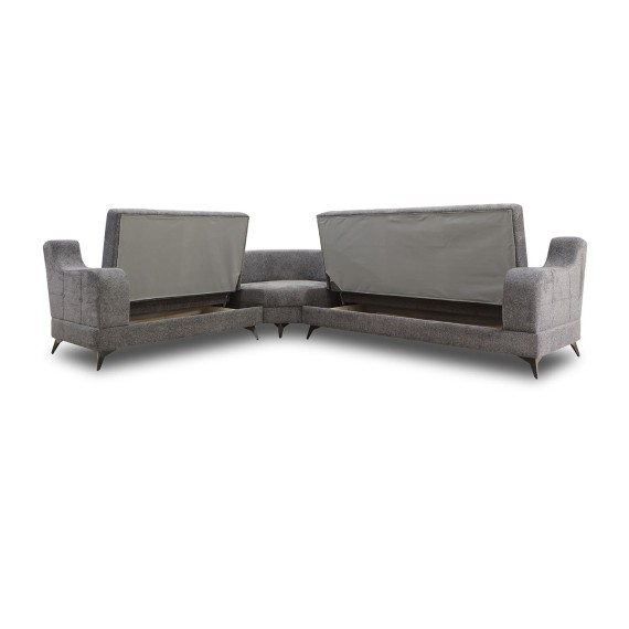 Sofa HOBEL CORNER NEW YORK F/R DARK GREY BEATTO 1079 L (4) 