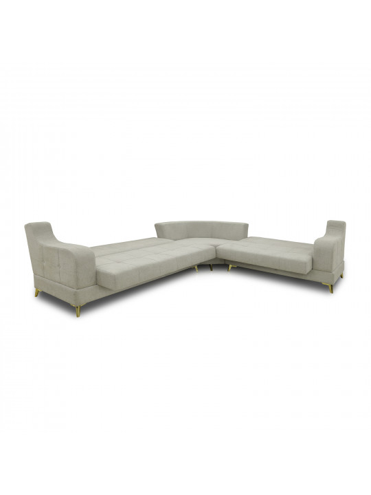 Диван HOBEL CORNER NEW YORK GOLD L16120G LIGHT GREY BEATTO 1069/ LAMENIA 1015 R (4) 