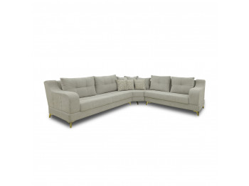 Диван HOBEL CORNER NEW YORK GOLD L16120G LIGHT GREY BEATTO 1069/ LAMENIA 1015 R (4) 