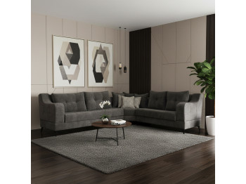 Sofa HOBEL CORNER NEW YORK  GREY BEATTO 1036/ LAMENIA 1011 R (4) 