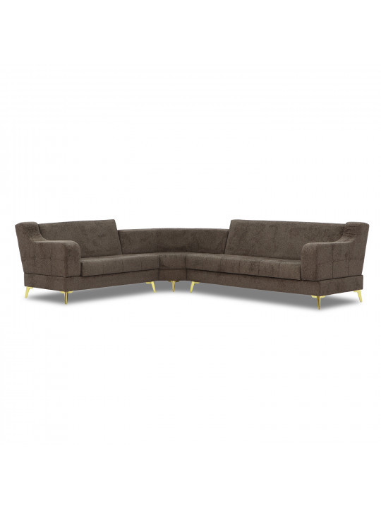 Sofa HOBEL CORNER NEW YORK L16150GOLD BROWN BEATTO1005/ LAMENIA 1016 L(4) 