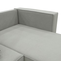 Sofa HOBEL CORNER ROSE F/R LIGHT GREY LEONARDO 13 (4) 