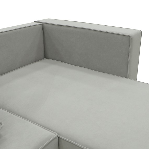 Sofa HOBEL CORNER ROSE F/R LIGHT GREY LEONARDO 13 (4) 