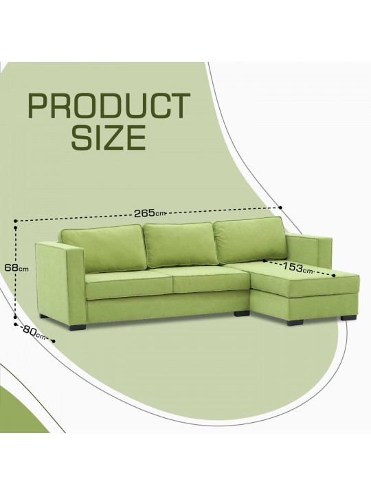 Диван HOBEL CORNER ROSE GREEN VIVALDI 32 (4) 