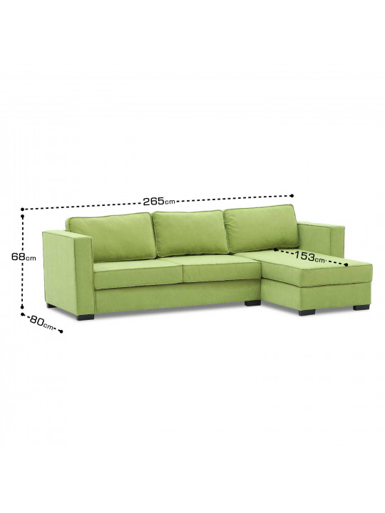 Բազմոց HOBEL CORNER ROSE GREEN VIVALDI 32 (4) 