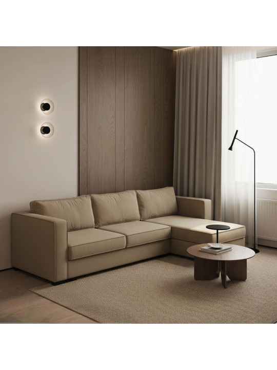 Բազմոց HOBEL CORNER ROSE LIGHT BROWN VIVALDI 21 (4) 
