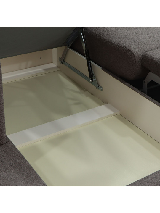 Sofa HOBEL CORNER SIDNEY PLUS DARK CAPPUCCINO BUKLE 7 R (3) 