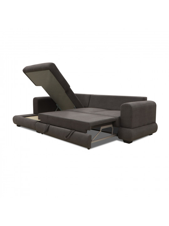 Sofa HOBEL CORNER SIDNEY PLUS DARK GREY BUKLE 15 L (3) 