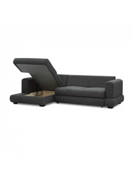 Բազմոց HOBEL CORNER SIDNEY PLUS DARK GREY BUKLE 15 L (3) 