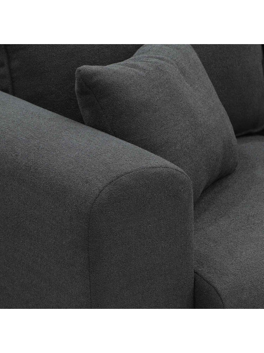 Բազմոց HOBEL CORNER SIDNEY PLUS DARK GREY BUKLE 15 L (3) 